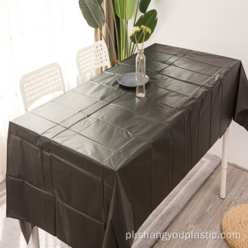 Solid Color Plastic Custom Custom Peva Tablecloth